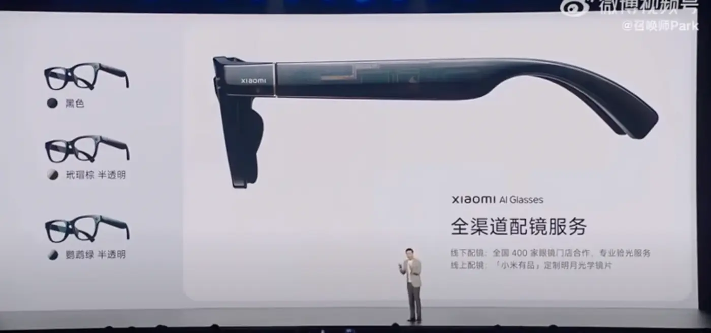 Xiaomi AI Glasses : lunettes connectées Xiaomi