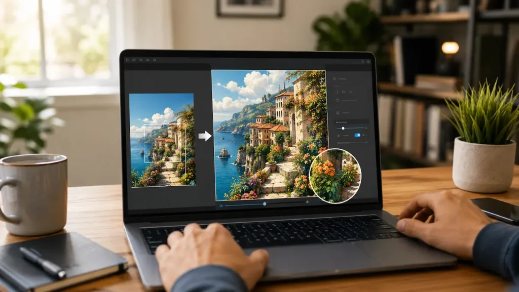 Comment agrandir une image générée par ChatGPT sans perdre en qualité ? Agrandir une image ChatGPT avec un outil d’upscale par intelligence artificielle