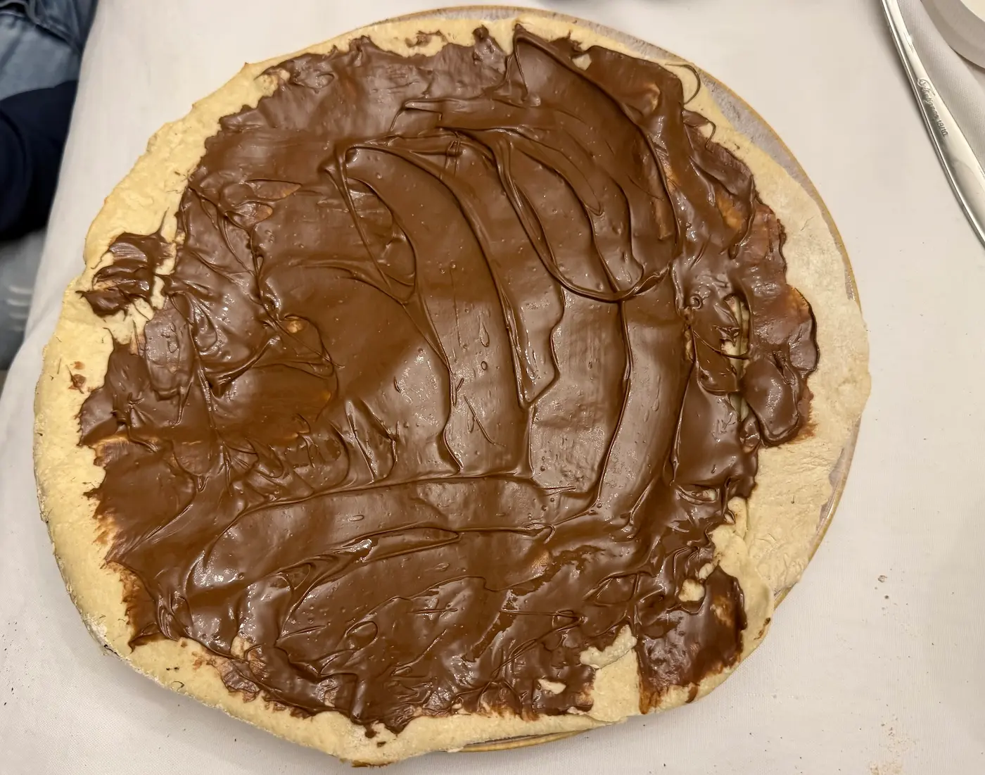Pizza au Nutella cuite dans le four à pizza Mimiuo by OnlyFire