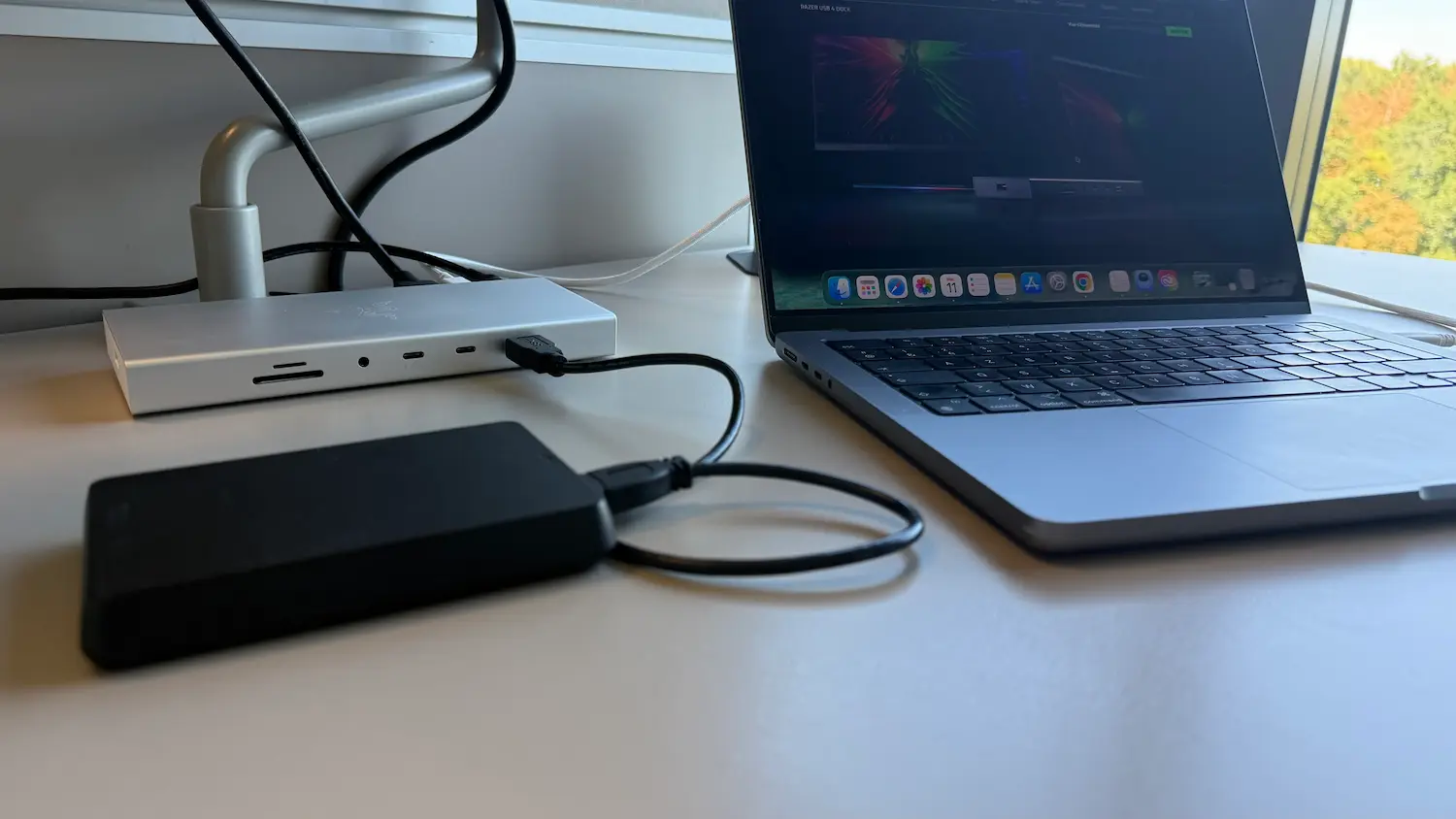 Test Razer USB 4 Dock : branchements accessoires USB
