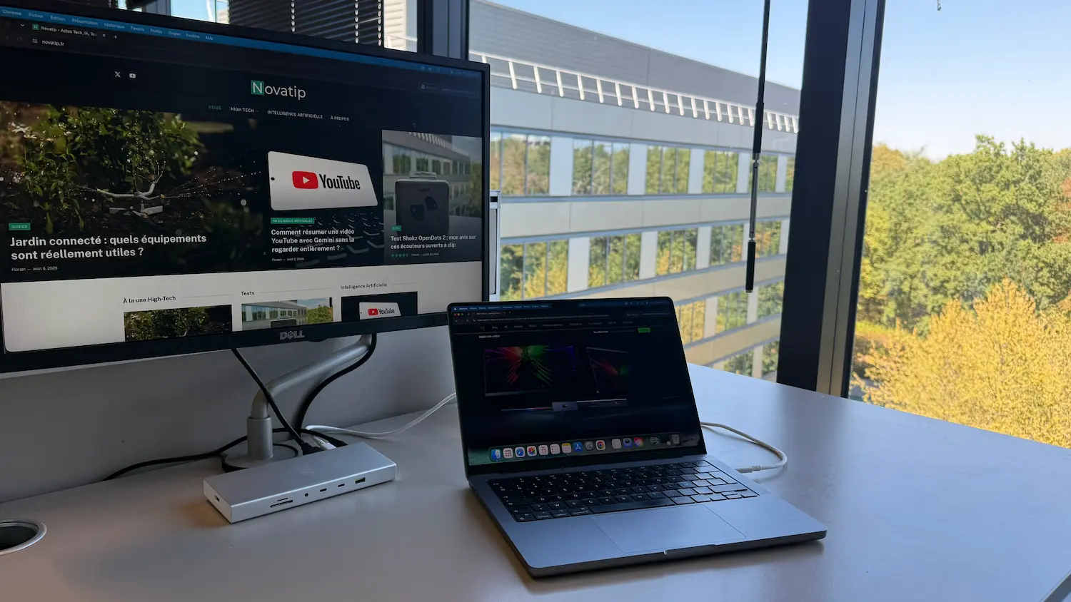 Test Razer USB 4 Dock avec écran externe