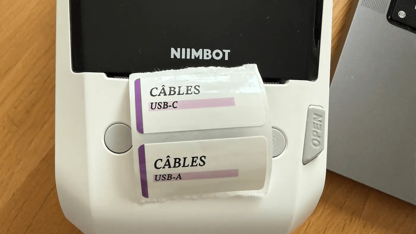 Qualité des étiquettes Niimbot